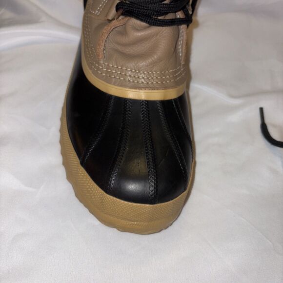 Vintage Sorel Caribou Duck Insulated Leather Winter Boots Waterproof Women Sz 10 - Picture 2 of 16